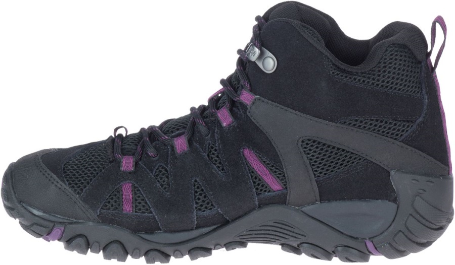 Merrell Women's Deverta 2 Mid Waterproof Black-Blackberry