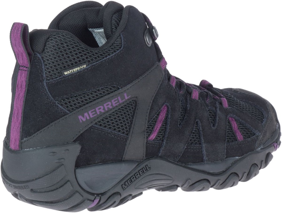 Merrell Women's Deverta 2 Mid Waterproof Black-Blackberry