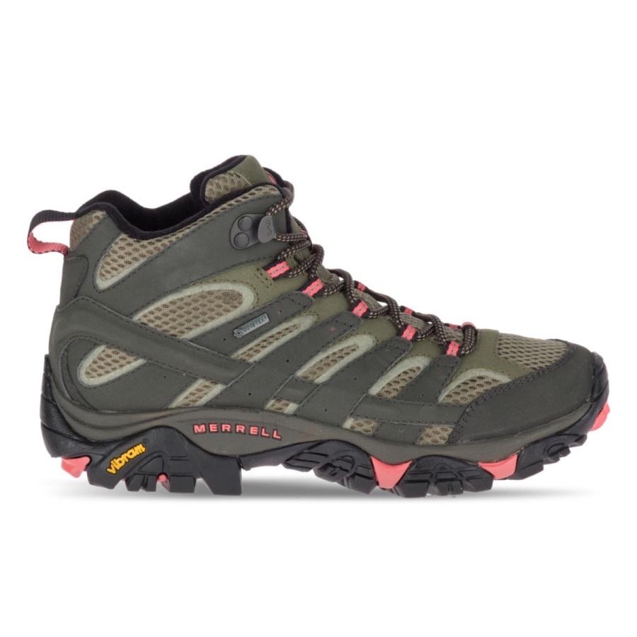 Merrell Women's Moab 2 Mid GORE-TEX Beluga-Olive