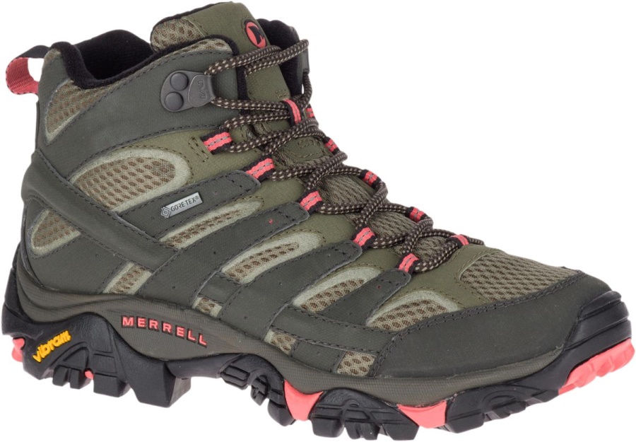 Merrell Women's Moab 2 Mid GORE-TEX Beluga-Olive