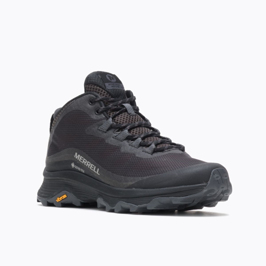 Merrell Women's Moab Speed Mid GORE-TEX Black-Asphalt