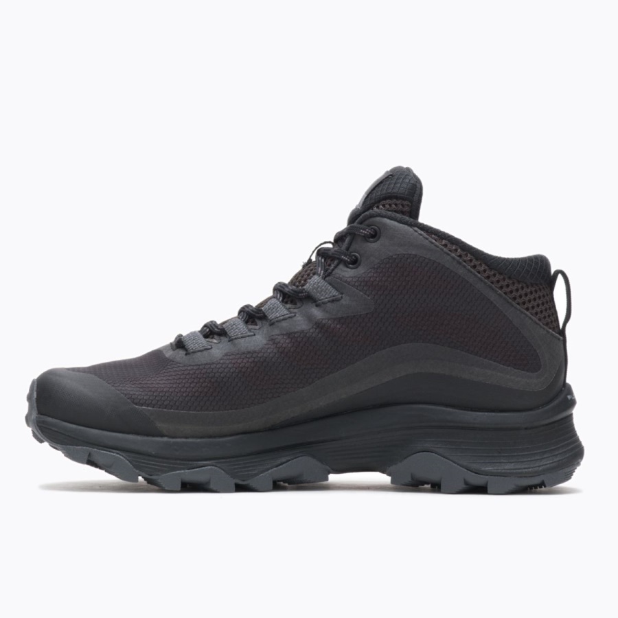 Merrell Women's Moab Speed Mid GORE-TEX Black-Asphalt