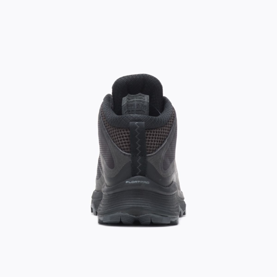 Merrell Women's Moab Speed Mid GORE-TEX Black-Asphalt