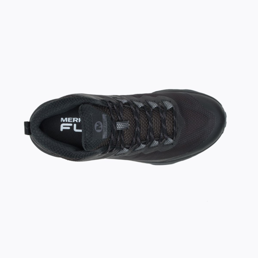 Merrell Women's Moab Speed Mid GORE-TEX Black-Asphalt