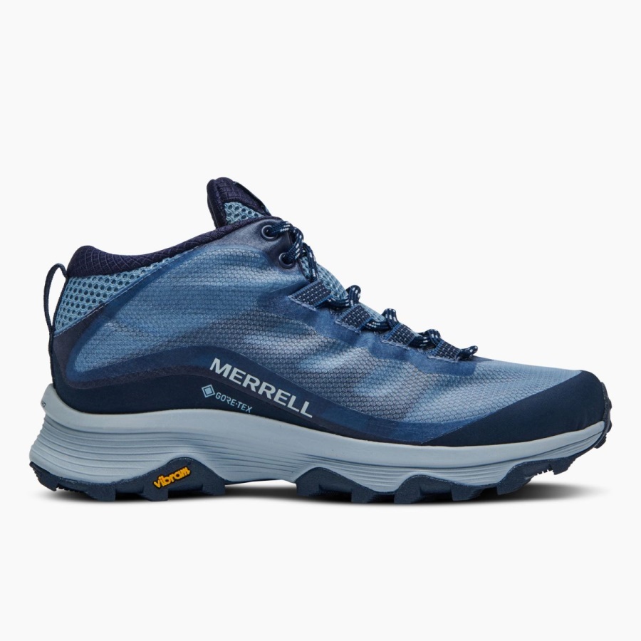 Merrell Women's Moab Speed Mid GORE-TEX Navy