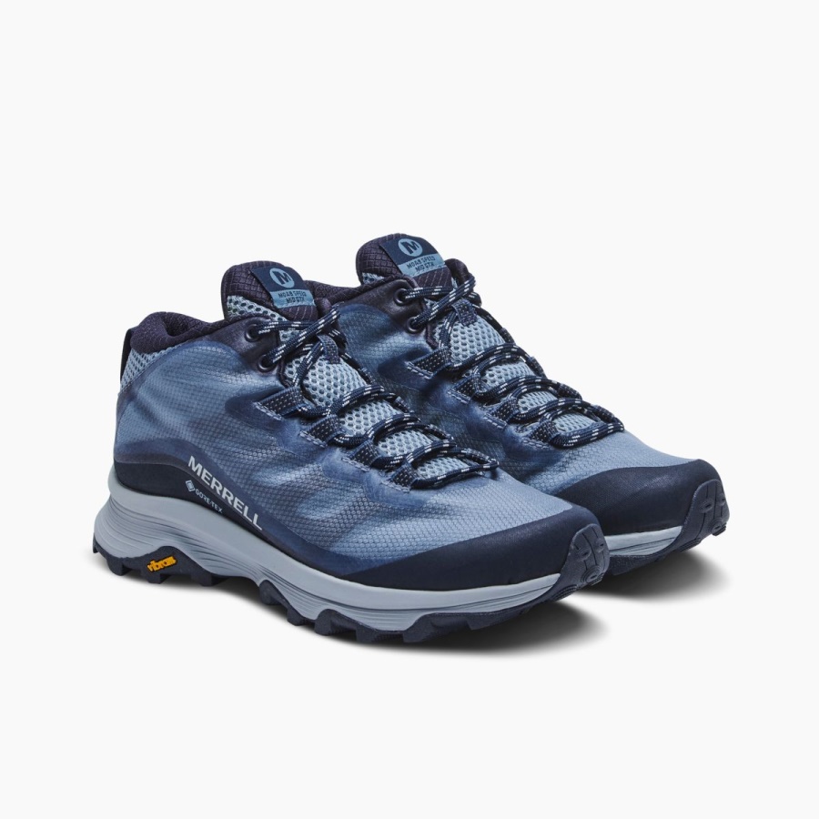 Merrell Women's Moab Speed Mid GORE-TEX Navy