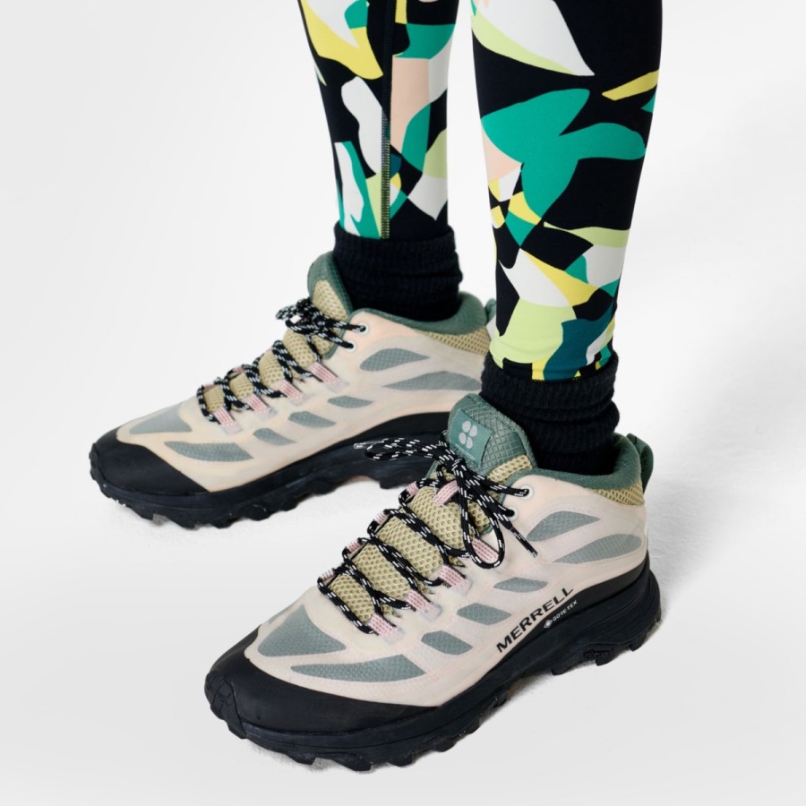 Merrell Women's Moab Speed Mid GORE-TEX X Sweaty Betty White-Pink