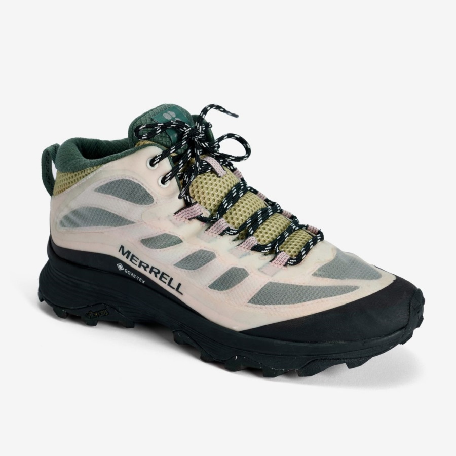 Merrell Women's Moab Speed Mid GORE-TEX X Sweaty Betty White-Pink