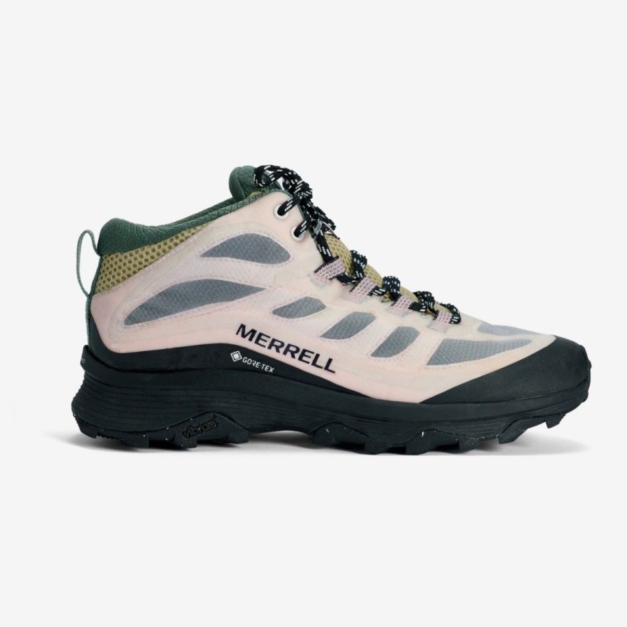 Merrell Women's Moab Speed Mid GORE-TEX X Sweaty Betty White-Pink