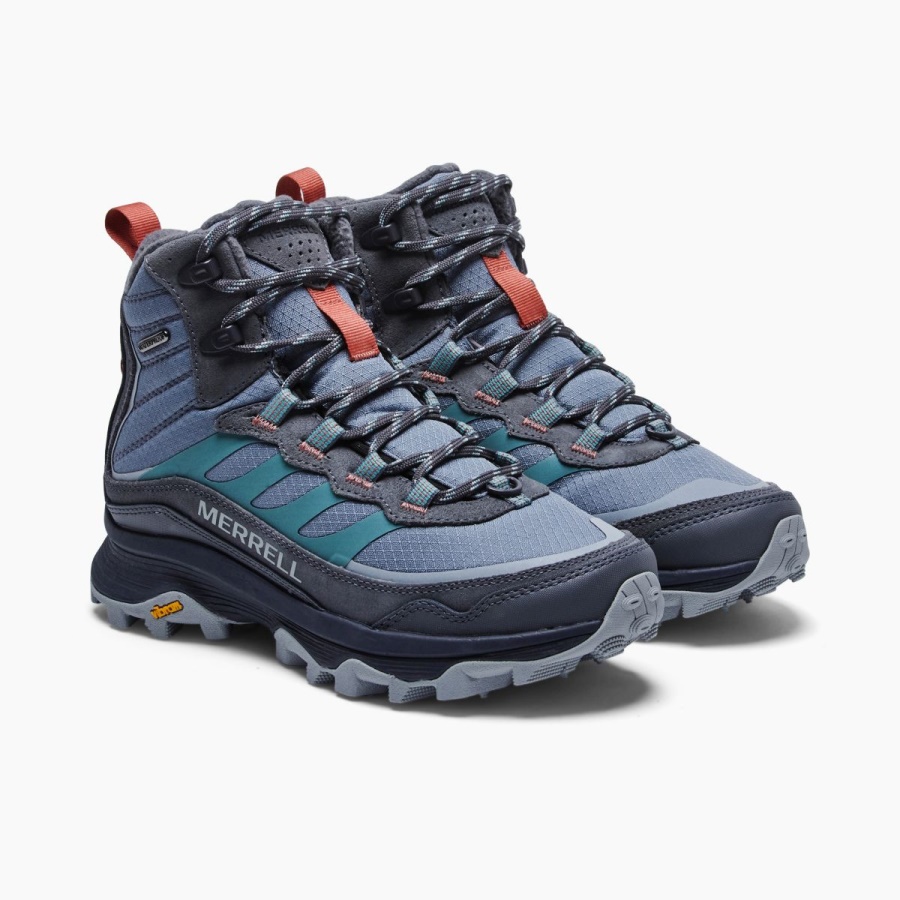Merrell Women's Moab Speed Thermo Mid Waterproof Monument