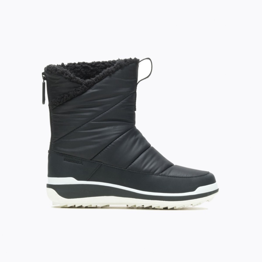 Merrell Women's Snowcreek Sport Mid Zip Polar Waterproof Black