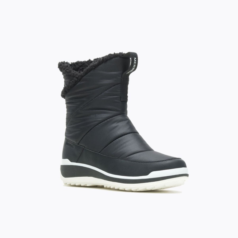 Merrell Women's Snowcreek Sport Mid Zip Polar Waterproof Black