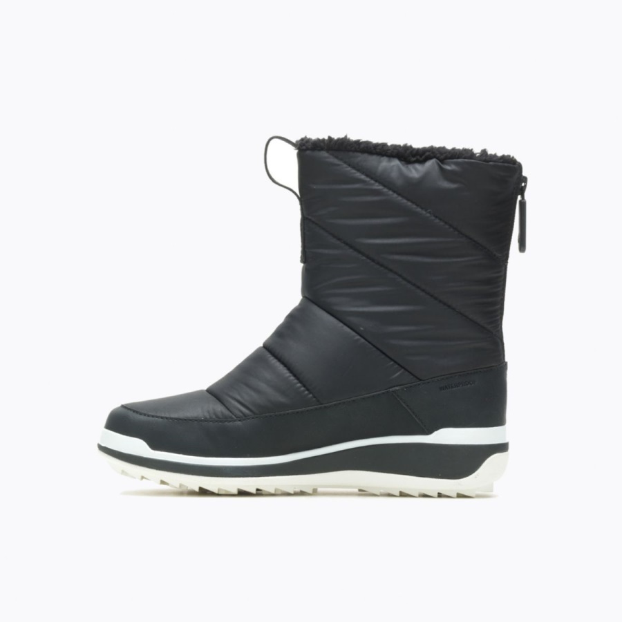 Merrell Women's Snowcreek Sport Mid Zip Polar Waterproof Black