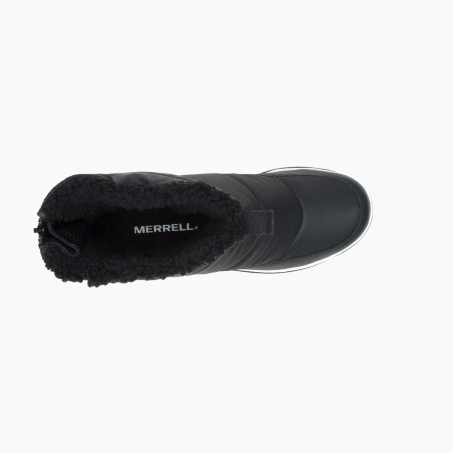 Merrell Women's Snowcreek Sport Mid Zip Polar Waterproof Black