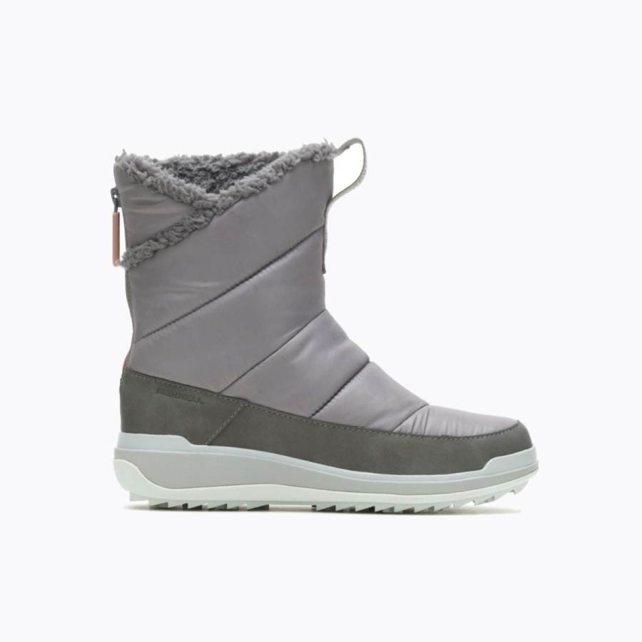 Merrell Women's Snowcreek Sport Mid Zip Polar Waterproof Charcoal