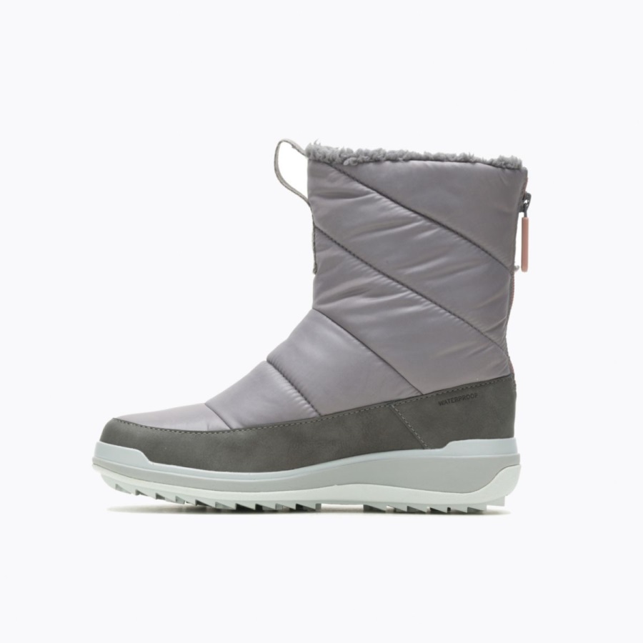 Merrell Women's Snowcreek Sport Mid Zip Polar Waterproof Charcoal