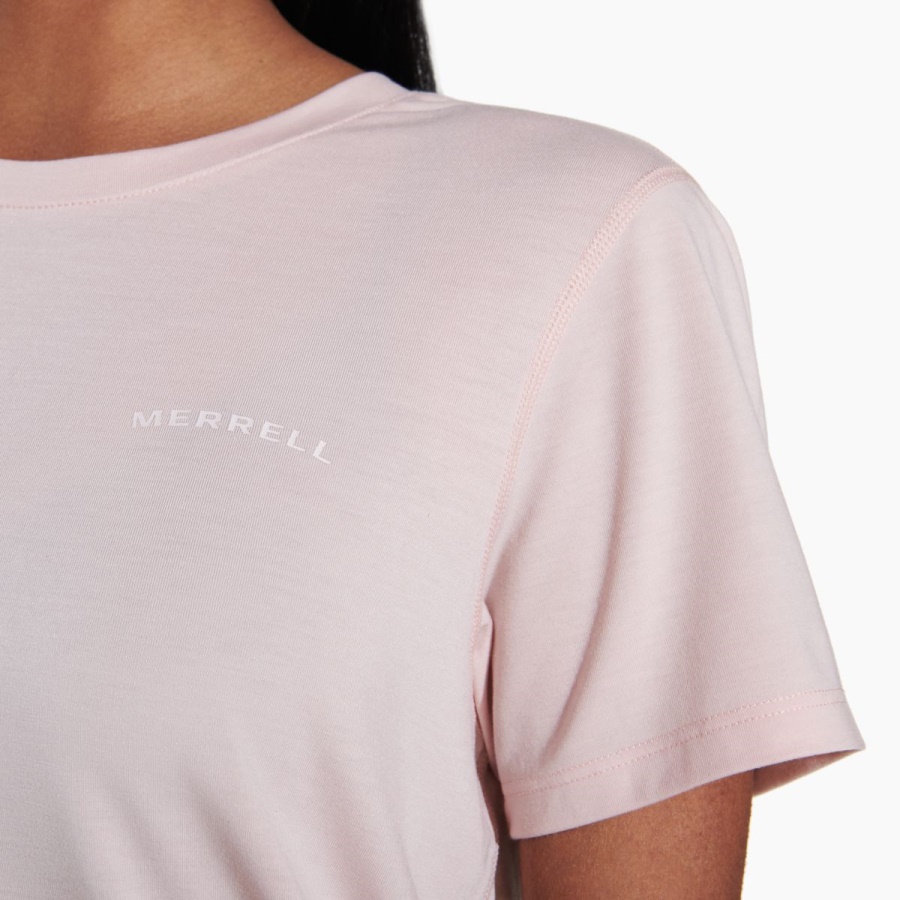 Merrell Women's Tencel™ Short Sleeve Tee Rose Smoke