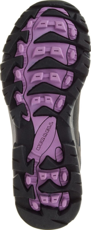 Merrell Women's Vego Mid Leather Waterproof Black-Gloxinia