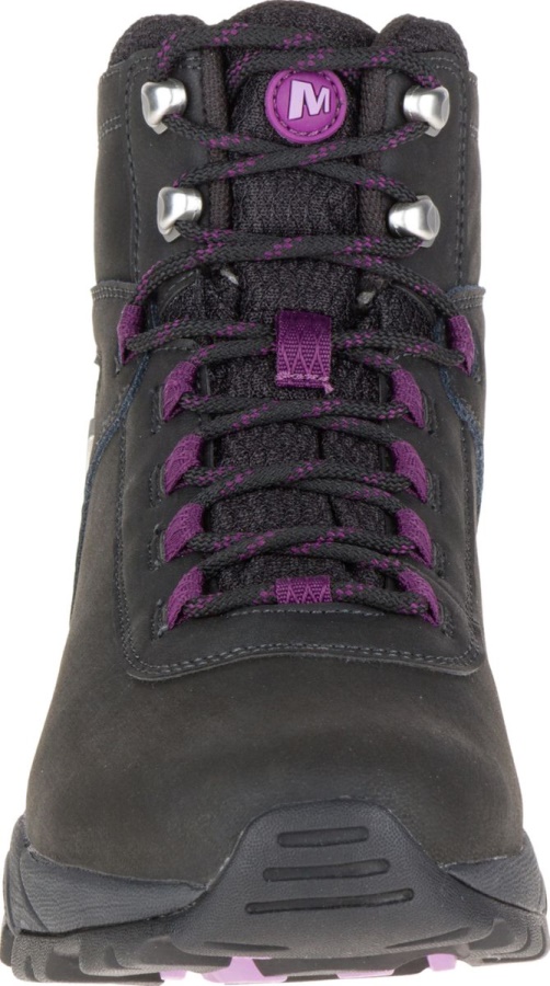 Merrell Women's Vego Mid Leather Waterproof Black-Gloxinia