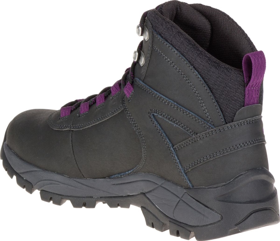 Merrell Women's Vego Mid Leather Waterproof Black-Gloxinia