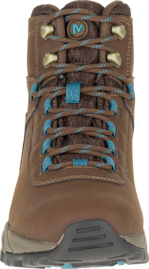 Merrell Women's Vego Mid Leather Waterproof Dark Earth-Britanny Blue