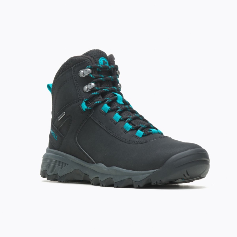 Merrell Women's Vigo Thermo Mid Leather Waterproof Black-Capri