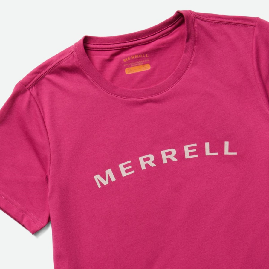 Merrell Women's Wordmark Short Sleeve Tee Cactus Flower