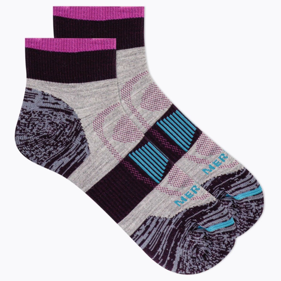 Merrell Zoned Quarter Hiker Sock Fuchsia